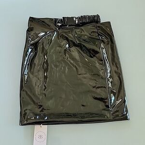 Bella Barnett PU Patent Leather Skirt